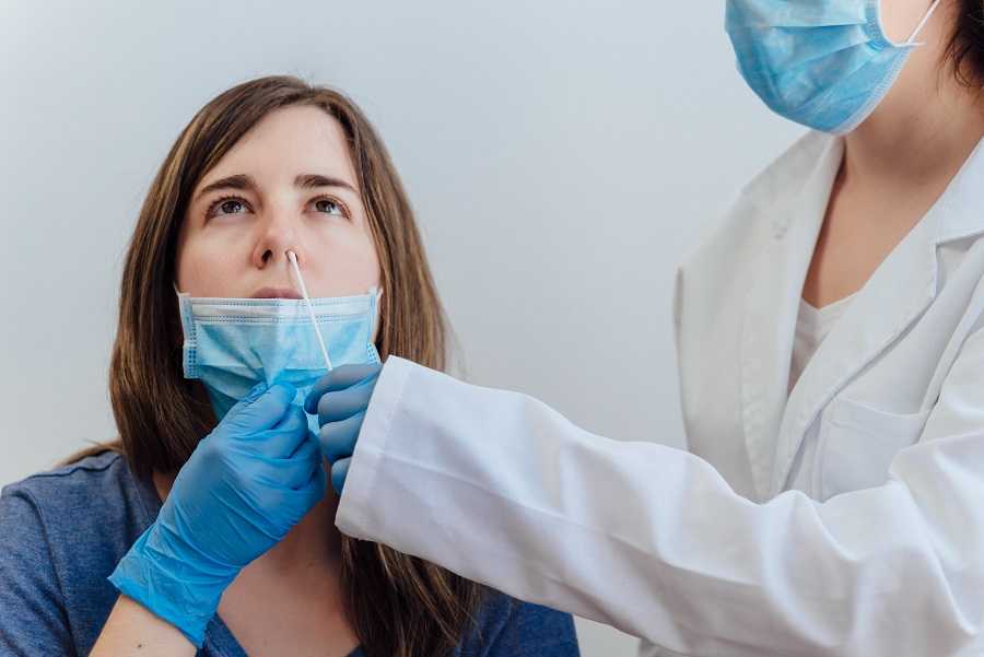Test antigénique pour patiente avec symptômes
