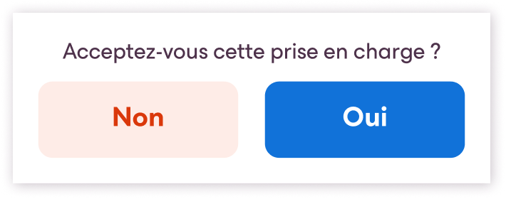 fenêtre d'acceptation demande de soins